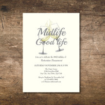 Midlife Good Life Elegantes Weinglas 50. Geburtsta