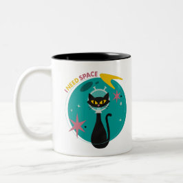 MidMod Cat in Space Tasse "I Need Space"
