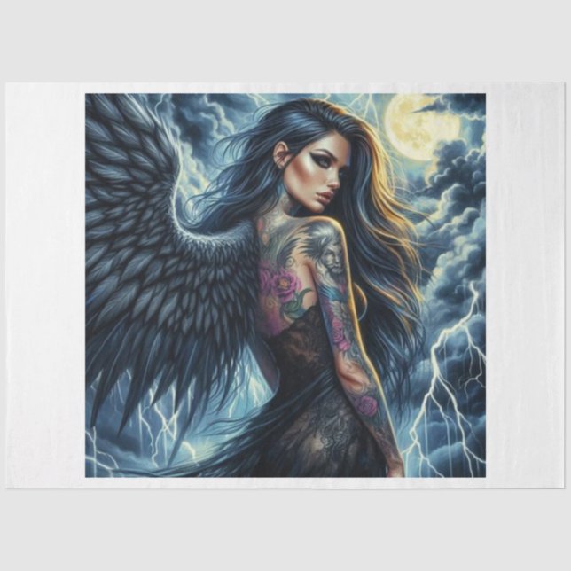 Midnight Angel Seidenpapier (Vorderseite)