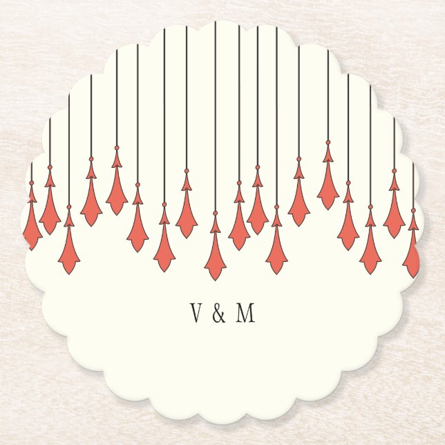 Midnight Autumn Wedding Untersetzer (Vorderseite)