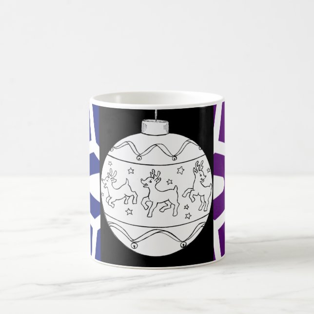 Midnight Baby Reindeer  Kaffeetasse (Mittel)