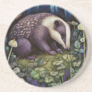 Midnight Badger Sandstone Untersetzer