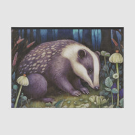 Midnight Badger Seidenpapier
