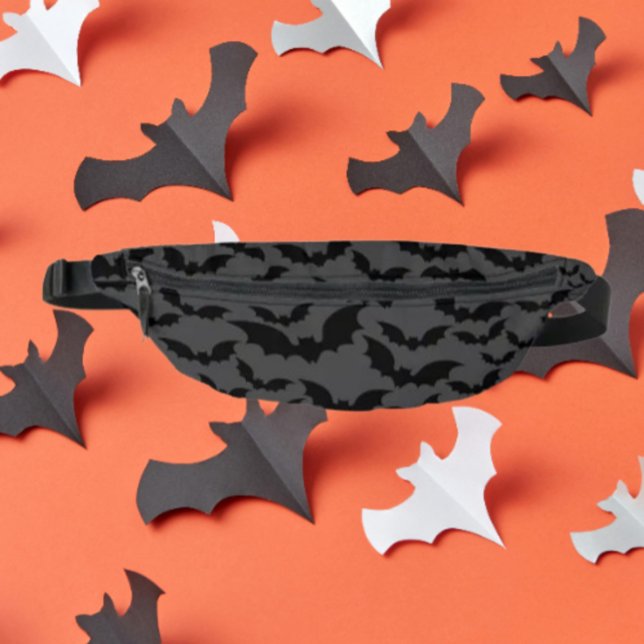 Midnight Bat Swarm Fanny Pack - Dunkelgrau und sch Bauchtasche (Von Creator hochgeladen)