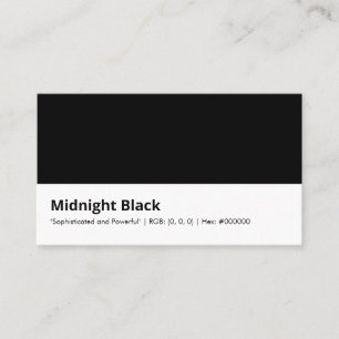 Midnight Black "Sophistiziert und Leistungsstark Visitenkarte