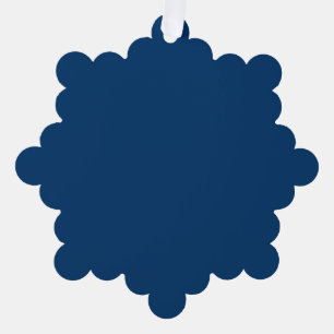 Midnight Blue Custom Paper Ornament Karte