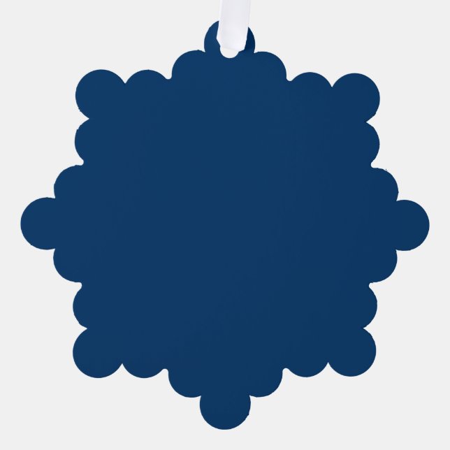 Midnight Blue Custom Paper Ornament Karte (Vorderseite)