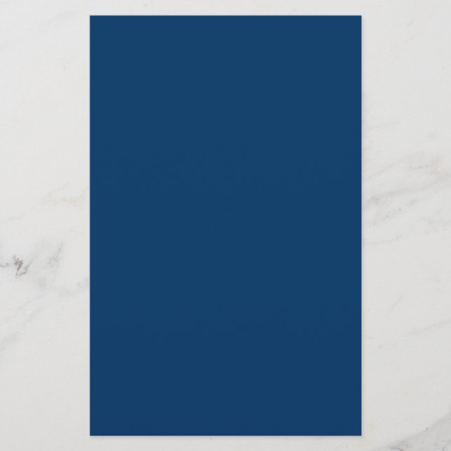 Midnight Blue Custom Stationery Briefpapier (Vorderseite)