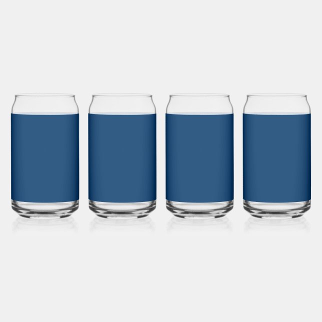 Midnight Blue Custom Trinkbehälter Set - Bulk Orde Dosenglas (Vorderseite)