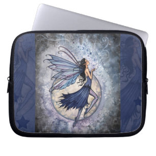 Midnight Blue Fairy Fantasy Laptop-Hülle Laptopschutzhülle