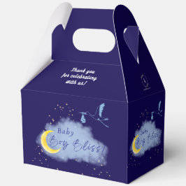 Midnight Blue Starlit Baby Boy Bliss Stork Geschenkschachtel