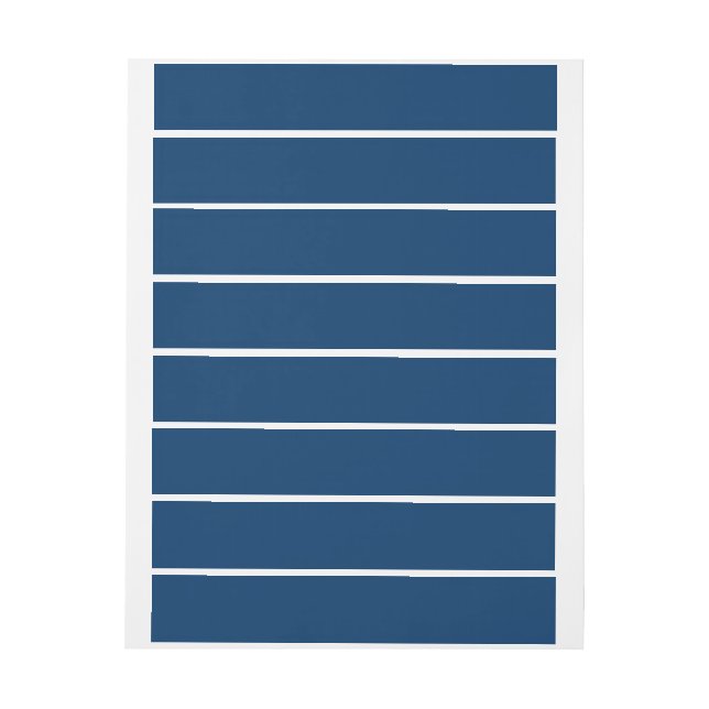 Midnight Blue Wraparound Address Label - Custom - (Bogen)