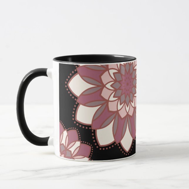 Midnight Blush Mandala Tasse (Links)