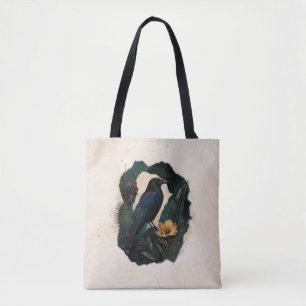 Midnight Botanical Raven