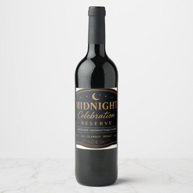 Midnight Celebration Reserve Weinlabel Weinetikett (Vorderseite)