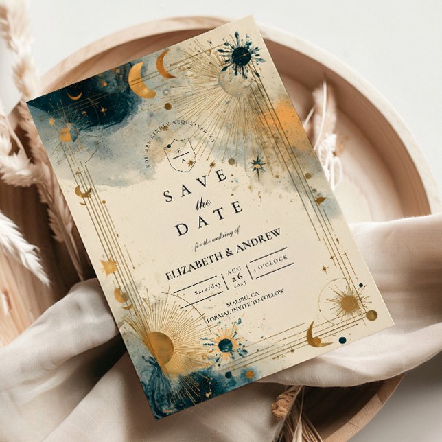Midnight Celestial Wedding Save The Date (Von Creator hochgeladen)
