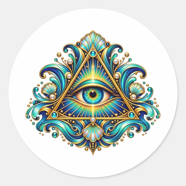 Midnight Compass Eye Aufkleber (Vorderseite)
