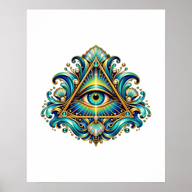 Midnight Compass Eye Poster (Vorne)