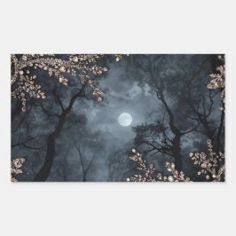 Midnight Crystal Rechteckiger Aufkleber