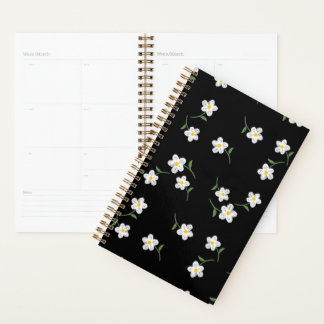 Midnight Daisy Tagesplaner | Elegante Blumenmuster Planer