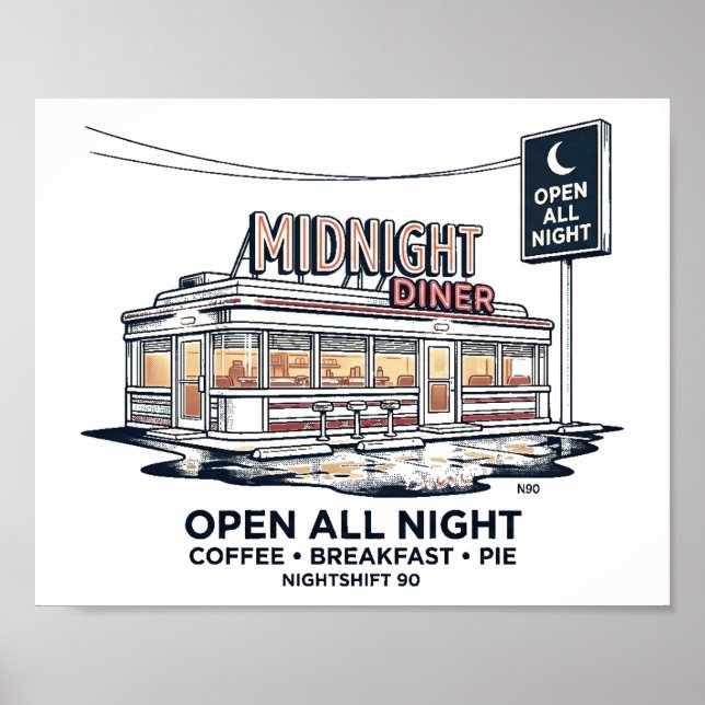 Midnight Diner Open All Night NIGHTSHIFT 90 Poster (Vorne)
