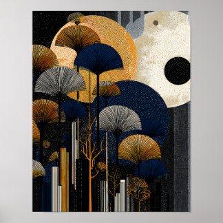 Midnight Forest #2 - 4x5 Digital-Download Poster