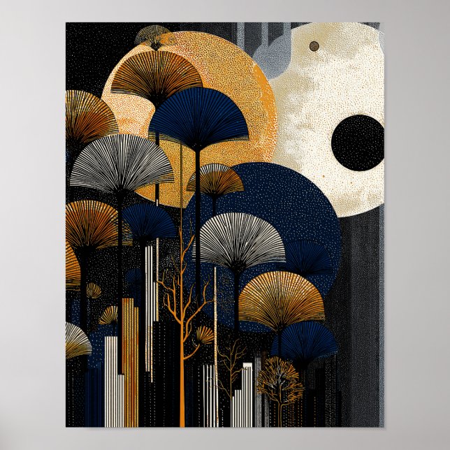 Midnight Forest #2 - 4x5 Digital-Download Poster (Vorne)