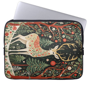 Midnight Forest Christmas Deer Laptopschutzhülle