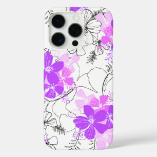 Midnight Garden Hawaiian Hibiskus Floral Violet iPhone 16 Pro Hülle