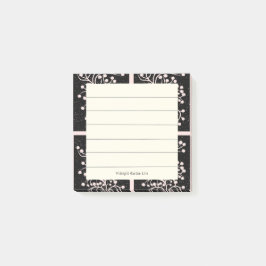 Midnight Garden Line Soft Pink Post-it Klebezettel