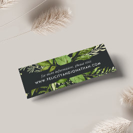 Midnight Garden Wedding Website Cards | Mini