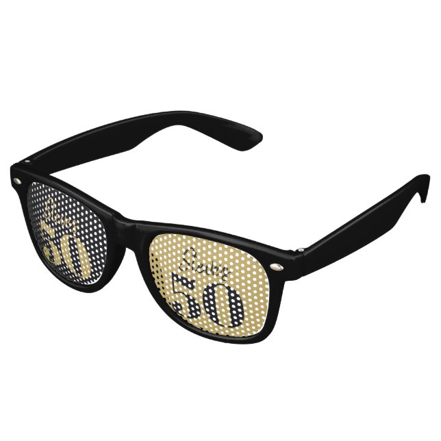 Midnight Gold Milestone Partybrille (Schrägansicht)
