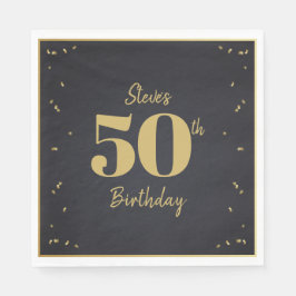 Midnight Gold Milestone Serviette