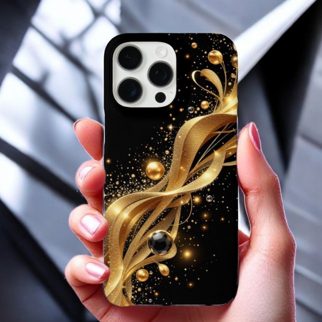 Midnight Gold Wave Case-Mate iPhone Hülle (Von Creator hochgeladen)