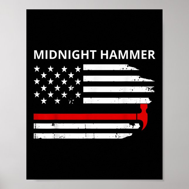 Midnight Hammer B-2 Stealth Jet Operation Merica F Poster (Vorne)