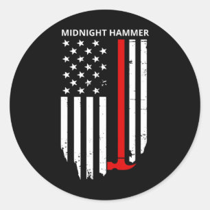 Midnight Hammer B-2 Stealth Jet Operation USA-Flag Runder Aufkleber