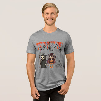 Midnight Haunt Society grau Tri-Blend Shirt