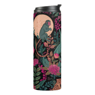 Midnight Jungle Mond Tumbler Thermosbecher