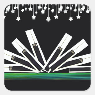 MIDNIGHT KEYS QUADRATISCHER AUFKLEBER