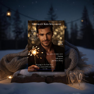 Midnight Kiss Spezialist Magazin-Cover Feiertagskarte