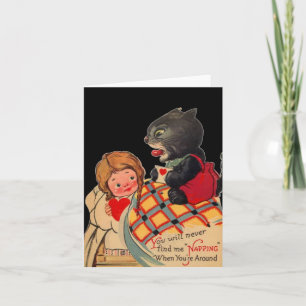 Midnight Kitty - Verstörende Valentinstagskarten Karte