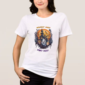 Midnight Magic Gruseliger Süßer Kleiner Geist Hall Tri-Blend Shirt