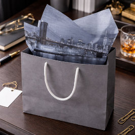 Midnight Manhattan Skyline  Seidenpapier