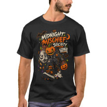 Midnight Mischief Society Halloween Punk Kürbis T