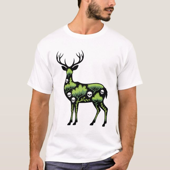 Midnight Moss Deer T-Shirt (Vorderseite)