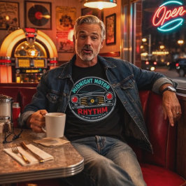 Midnight Motor Rhythm – Chrome Revival T-Shirt