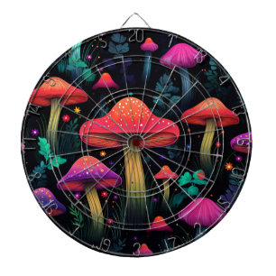 Midnight Mushrooms Dartboard Dartscheibe