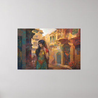 Midnight Musings, by artist Bella Catza Leinwanddruck