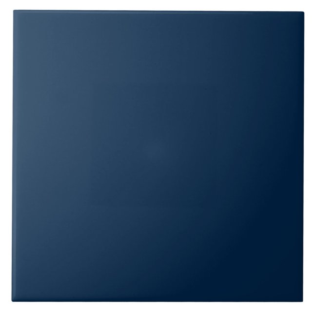 Midnight Navy, Deep Ocean Blue | #002448 Fliese (Vorderseite)