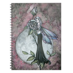 Midnight Rose Feen Notizbuch Notizblock